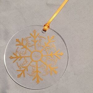 2020 F* Snowflake Ornament